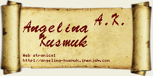 Angelina Kusmuk vizit kartica